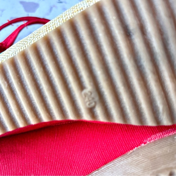 Chinese Trade Ankle Strap Embroidered Round Toe Platform Wedge Shoes Size 7.5 - Picture 11 of 13